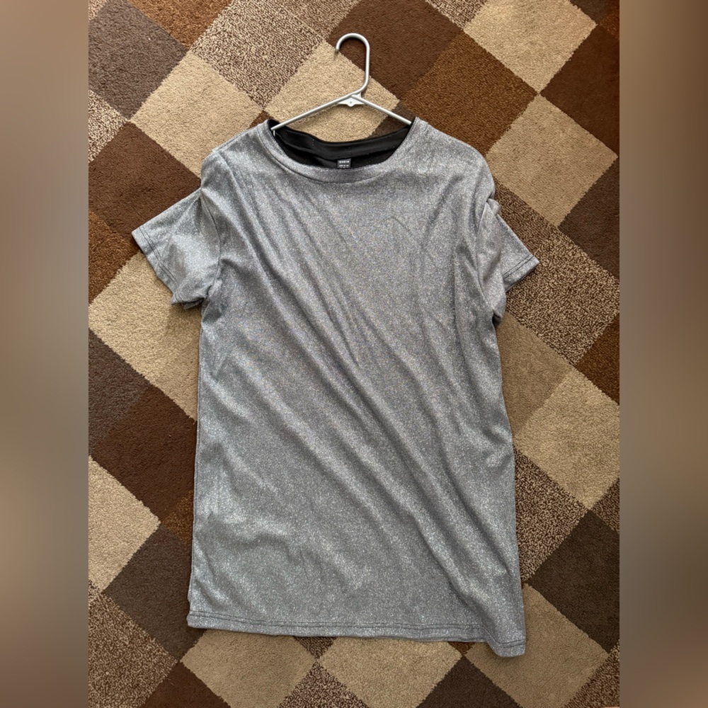 SHEIN Silver Short Sleeve women’s Dress
